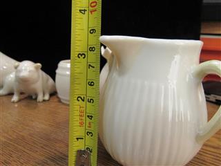 VINTAGE LOT OF 5 BELLEEK IRELAND WHITE PORCELAIN COLLECTIBLES